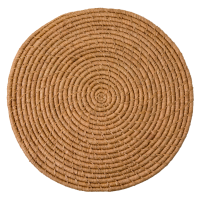 Raffia Large Round Placemat Coaster In Tea By Rice DK